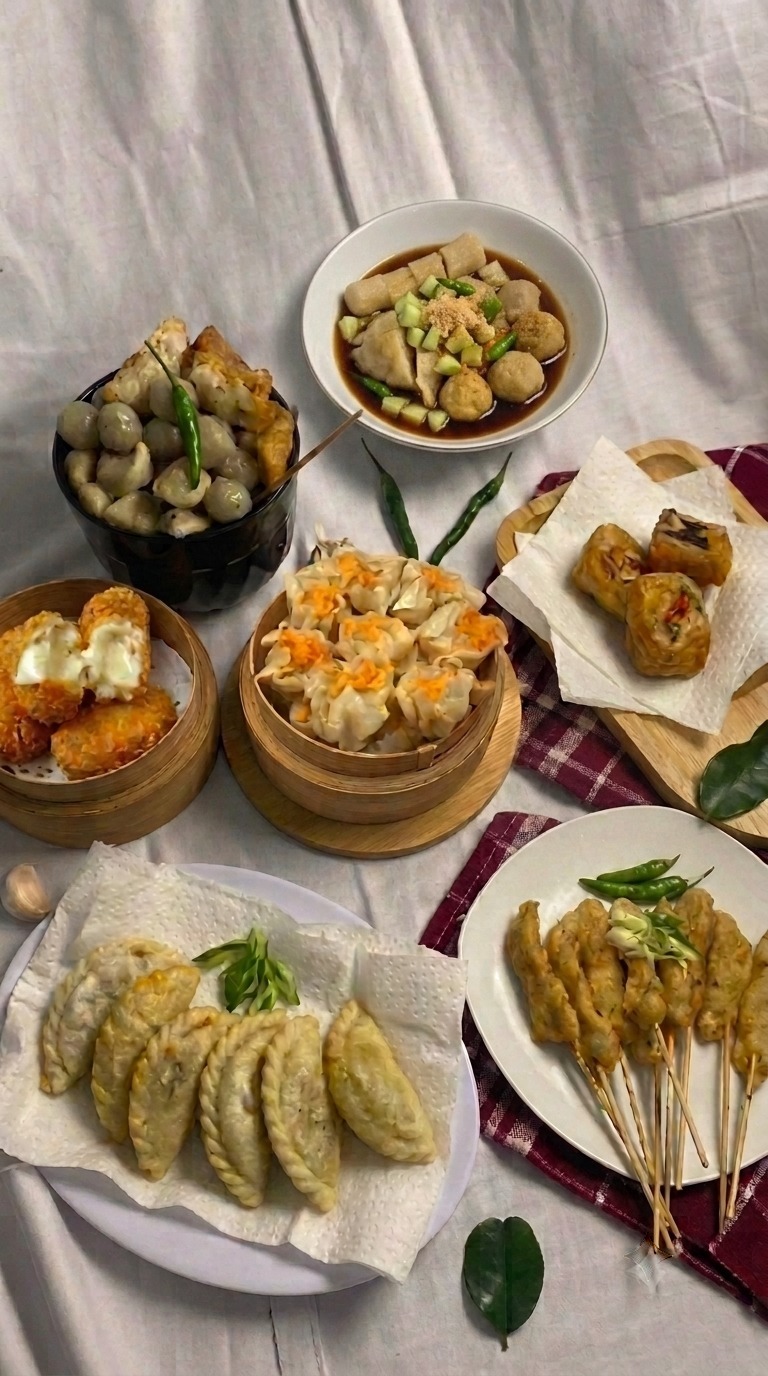 Indonesian snacks platter
